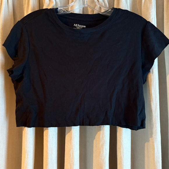 ALL ACCESS Jet Black Crop Top - Picture 1 of 4